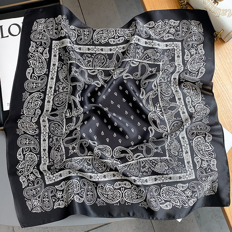 Cashew Temperament Silk Kerchief Female Ornament Scarfs