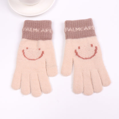 Fleece Lined Smiley Face Adult Road Gloves