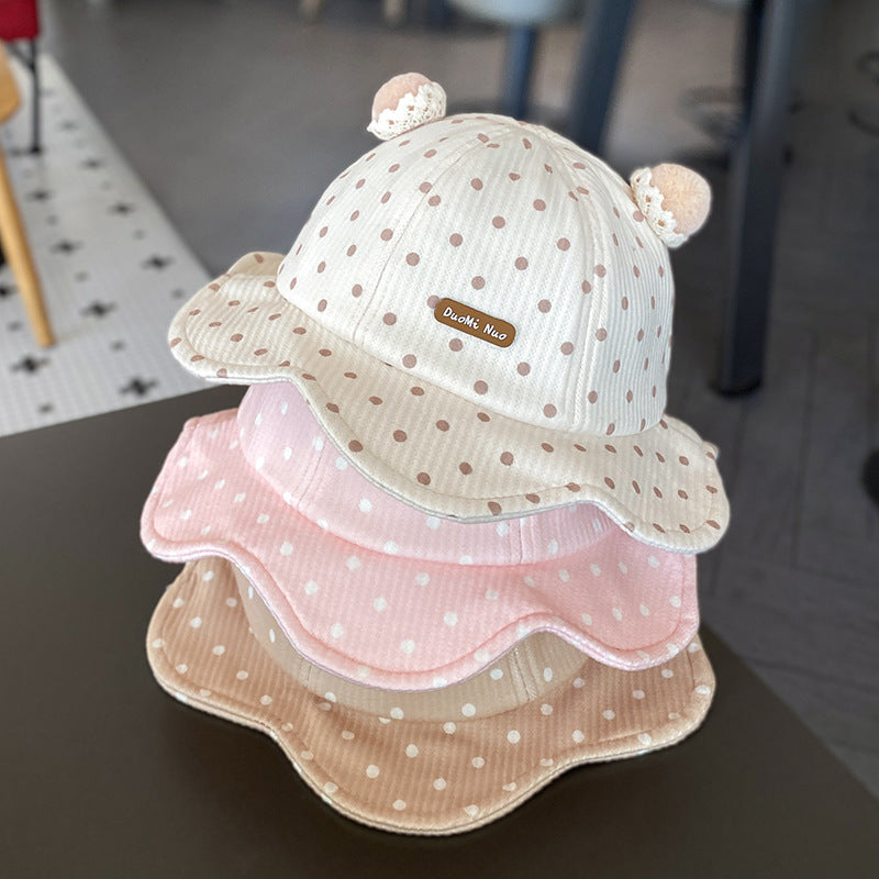 Hat Korean Style Cute Bucket Travel Kids' Headwear