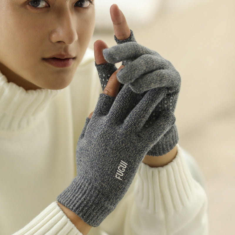 Rider Delivery Courier Half Finger Male Gloves