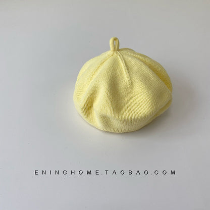 Style Beret Spring Knitted Wool Keep Kids' Headwear