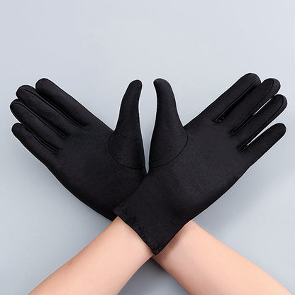 Men's Protection Work High Elastic Spandex Jewelry Etiquette Gloves