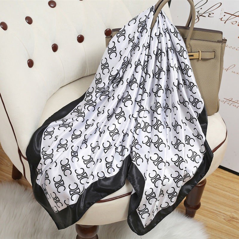 Large Kerchief Printed Female Mother's Outer Scarfs