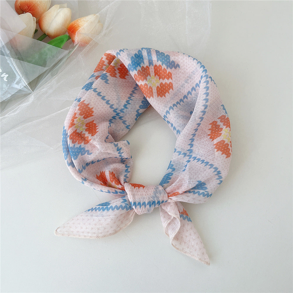 Women's Towel Silk Western Style Fashion Decorative Scarfs