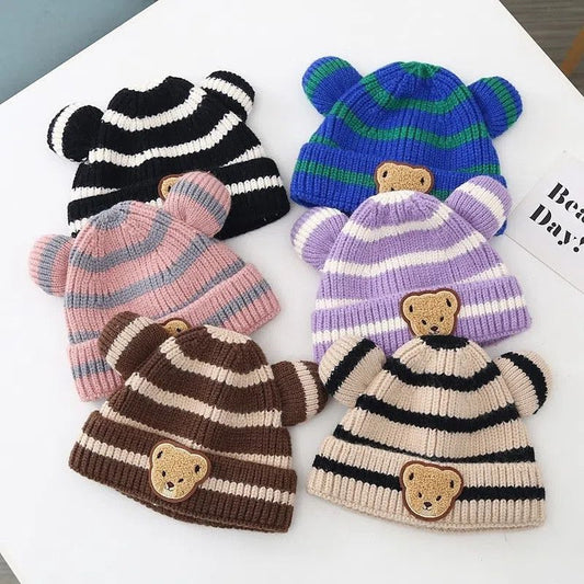 Thickening Warm Wool Boy Knitted Sleeve Kids' Headwear