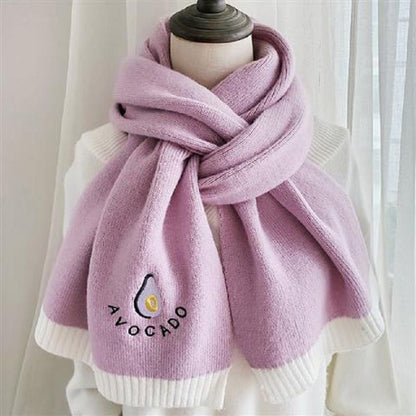 Long Section Keep Warm Pure Color Wool Scarfs