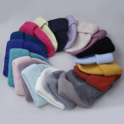 Women's & Men's Hat Warm Fashion Solid Color Korean Hats & Caps