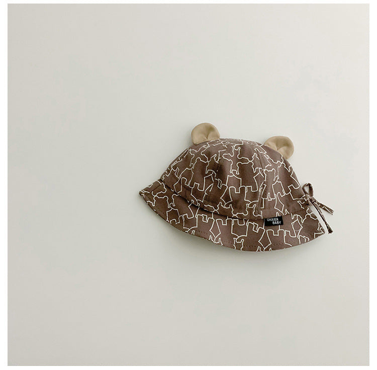 Hat Korean Style Little Bear Boys Kids' Headwear