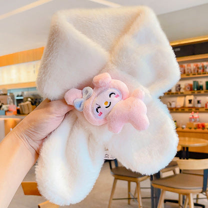 Children's Attractive Versatile Korean Plush Warm Scarfs