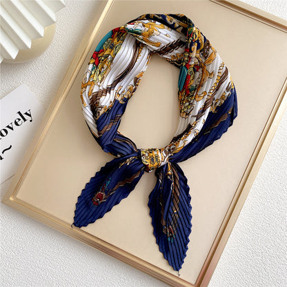 Women's Small Square Towel Versatile Decorative Silk Scarfs