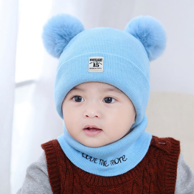 Infant Knitted Earflaps Born Boys Woolen Kids' Headwear