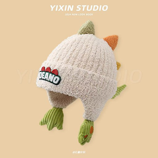 Earmuffs Hat Knitted Korean Warm Boys Winter Windproof Kids' Headwear