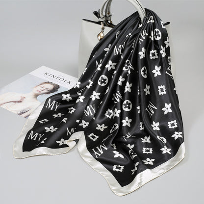 Large Kerchief Printed Female Mother's Outer Scarfs