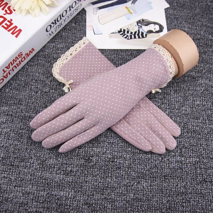 Women's Cycling Thin Touch Screen Ice Silk Gloves