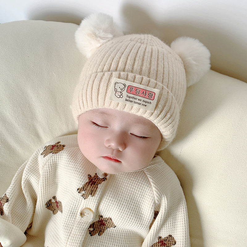 Hat Super Cute Born Beanie Male Kids' Headwear