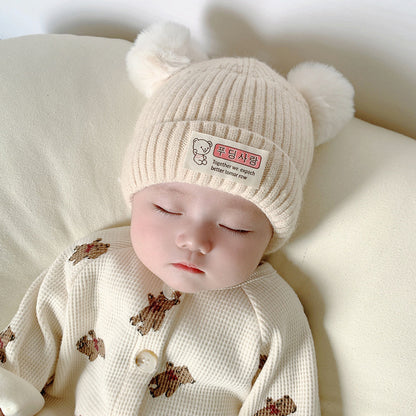 Hat Super Cute Born Beanie Male Kids' Headwear