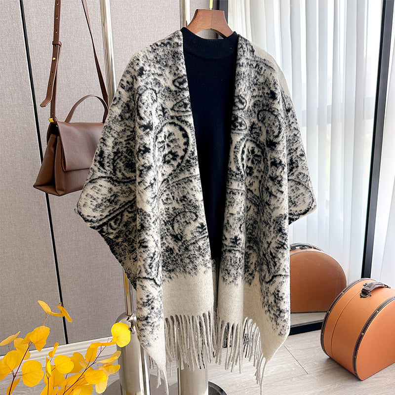 Women's Air Conditioning Shawl Outer Cloak Niche Scarfs