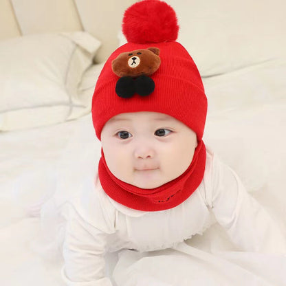 Warm Thickened Plush Bonnet Woolen Earmuffs Kids' Headwear