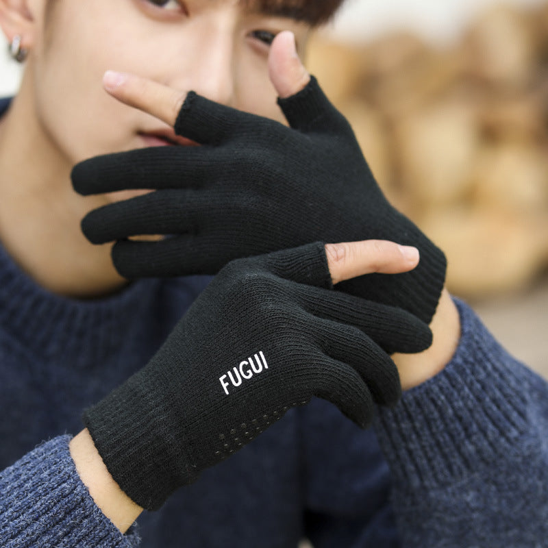 Rider Delivery Courier Half Finger Male Gloves