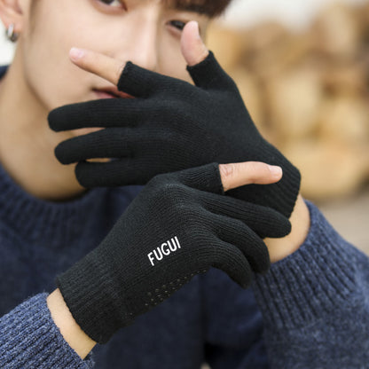 Rider Delivery Courier Half Finger Male Gloves