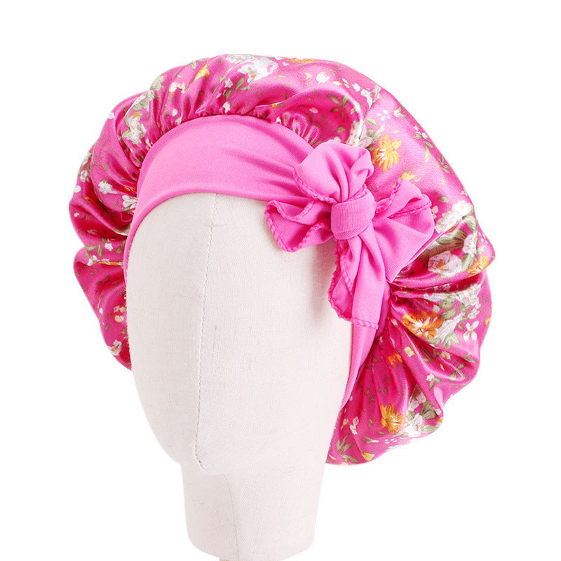 Cute Printed Satin Round Elastic Bandage Kids' Headwear