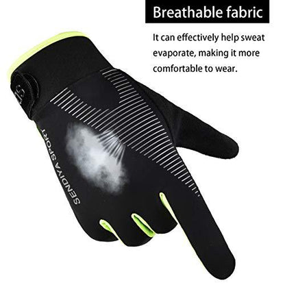 Women's & Men's Cycling Ice Silk Breathable Thin Outdoor Sports Fishing Gloves