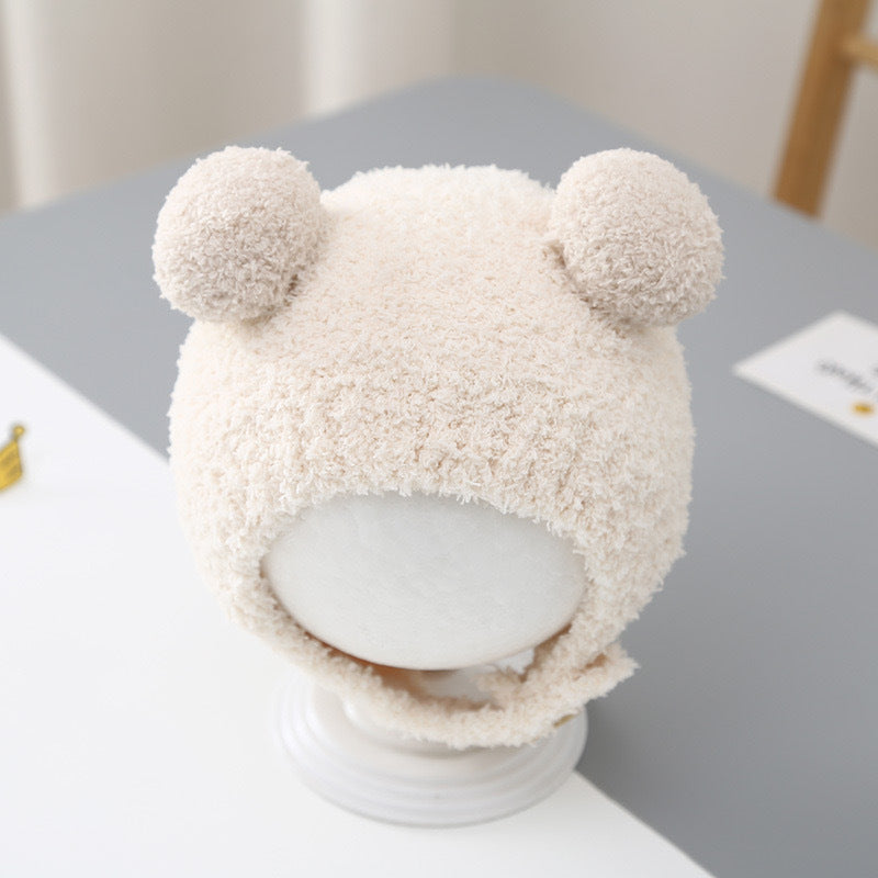 Hat Winter Cute Born Infant Wool Kids' Headwear