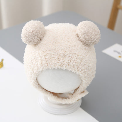 Hat Winter Cute Born Infant Wool Kids' Headwear