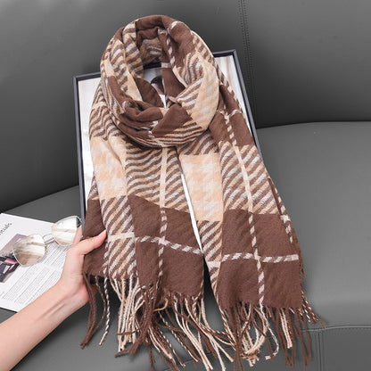 Women's Korean Style High-grade Tassel For Warm Scarfs