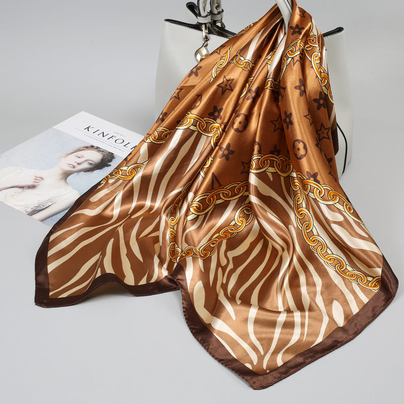 Large Kerchief Printed Female Mother's Outer Scarfs