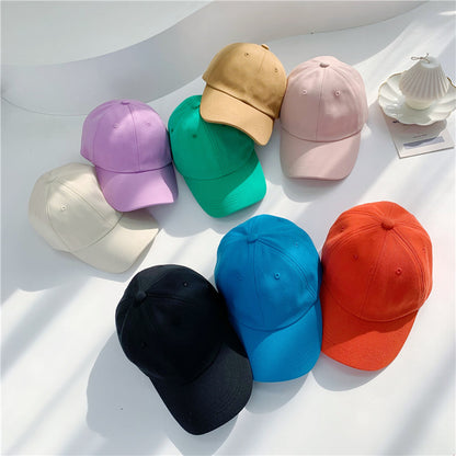 Children's Solid Color Baseball Female Summer Wind Kids' Headwear