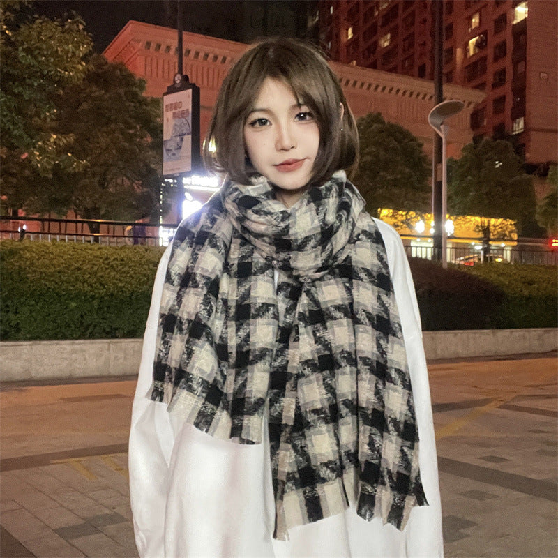 Women's Classic Plaid Casual Warm British Shawl Scarfs