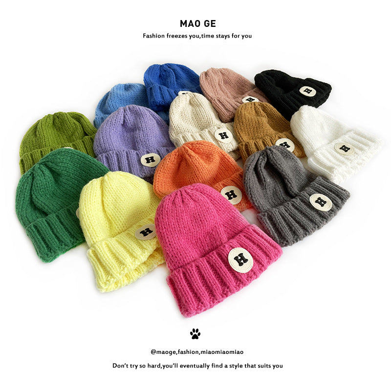 Brother Knitted Hat Warm Wool Boys Kids' Headwear