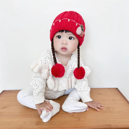 Wig Knitted Hat Travel Thermal Head Cover Kids' Headwear