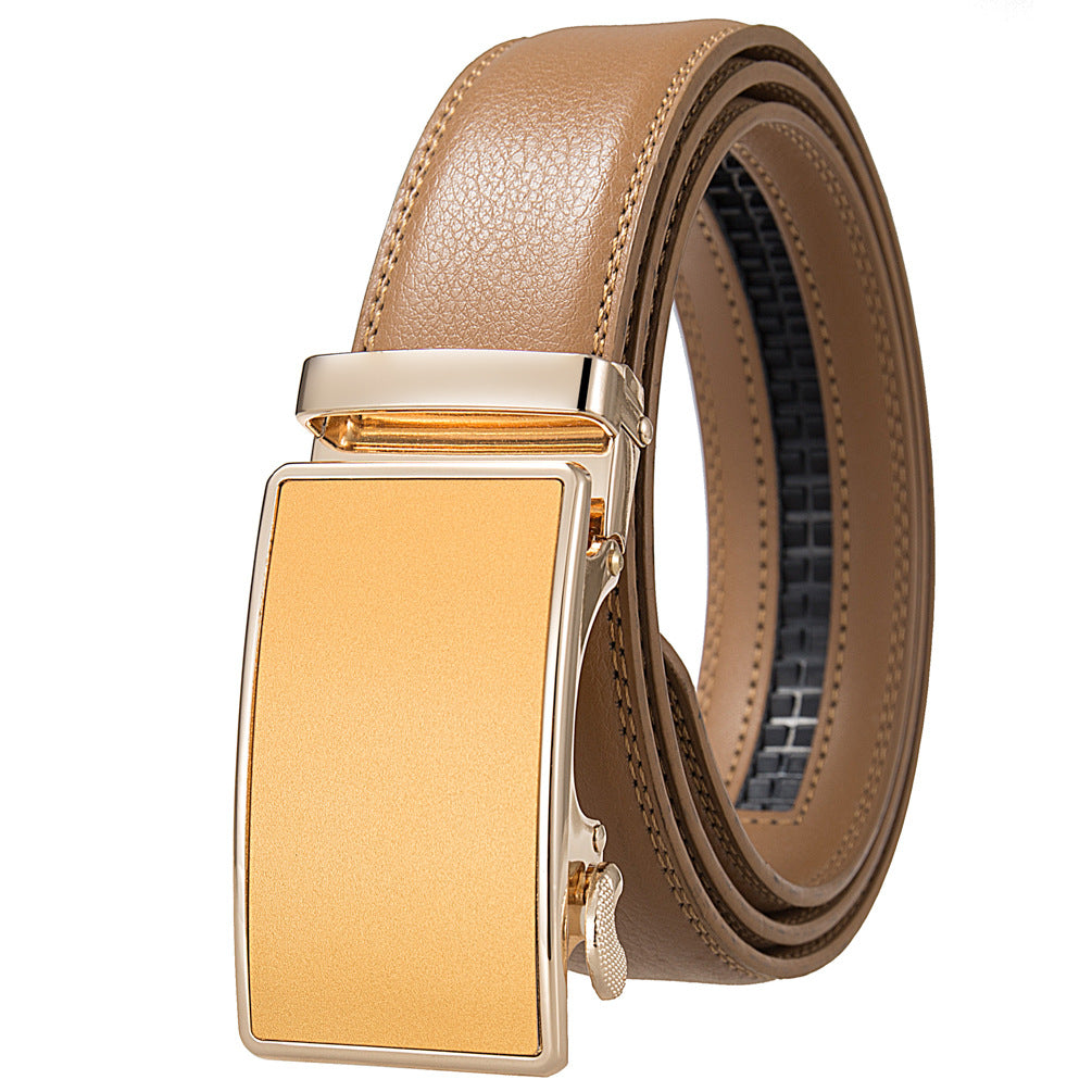 Men's Durable Versatile Automatic Buckle Cowhide Belts