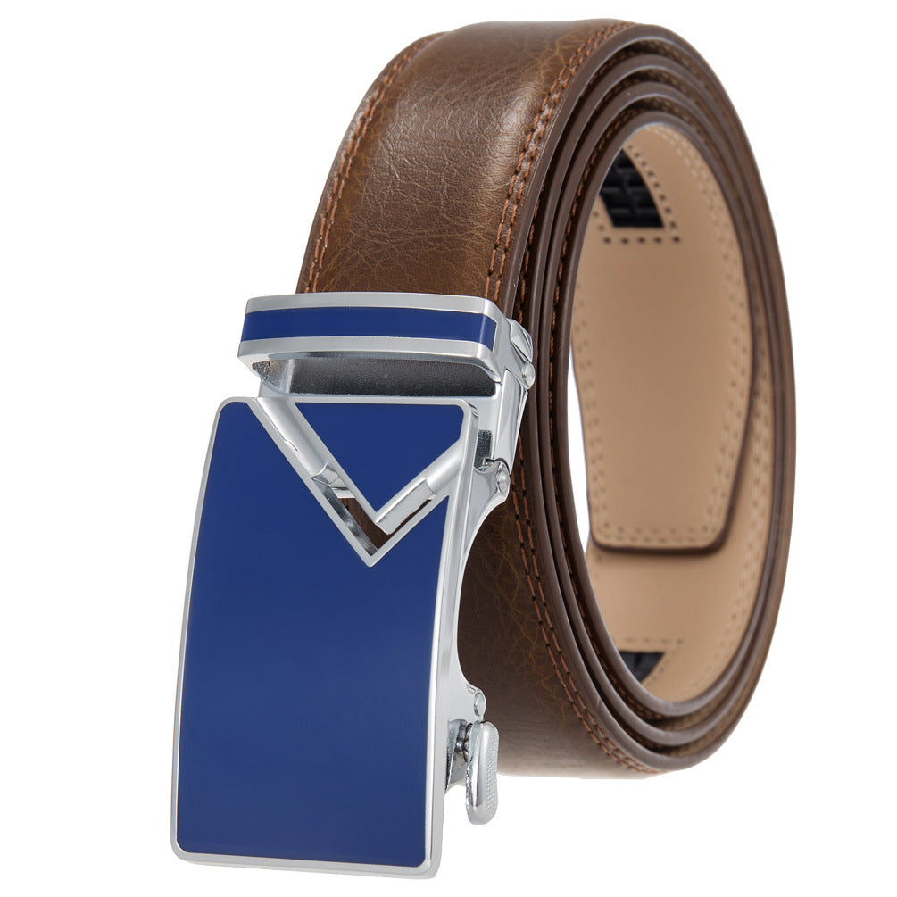 Men's Abrasive Buckle Leather Automatic Fashion Belts