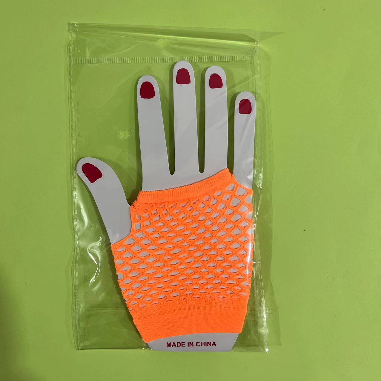 Short Fishnet Nightclub Sexy Stretch Punk Mesh Gloves