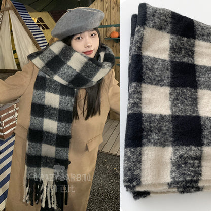 Women's & Men's Winter Warm Thickened Korean Style Shawl Scarfs