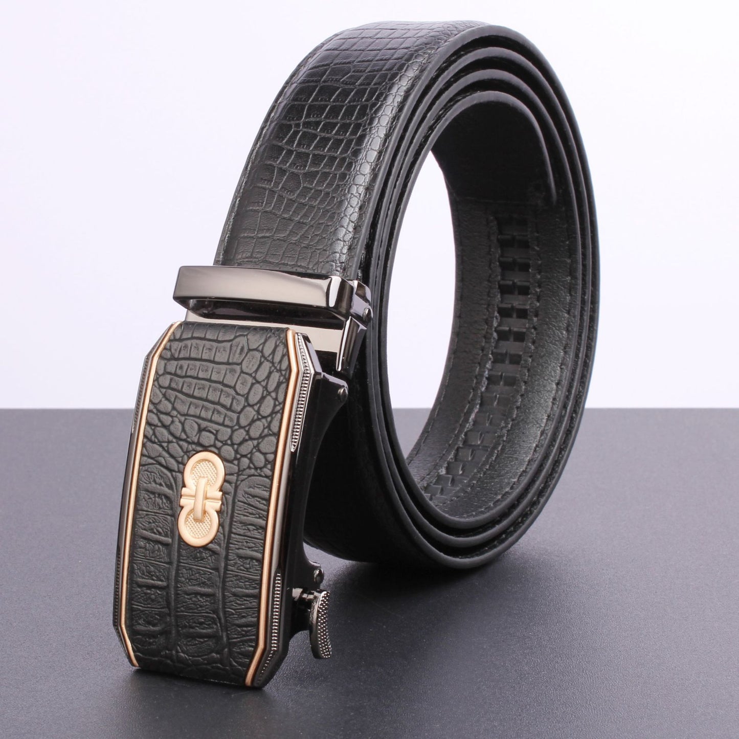 Men's High Quality Alloy Buckle Automatic Business Belts