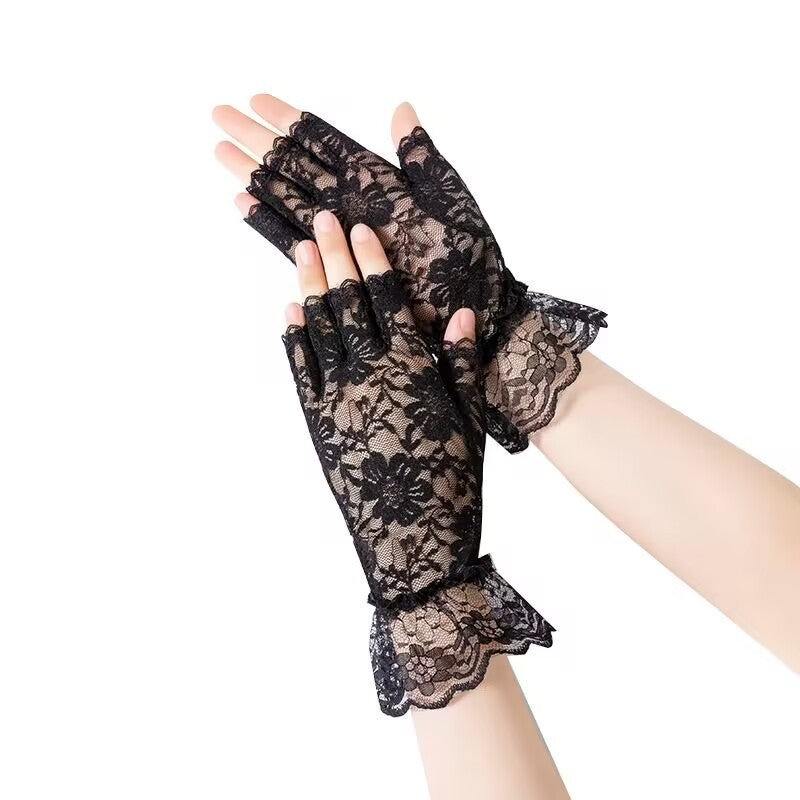 Finger Female Summer Sun Protection Touch Gloves