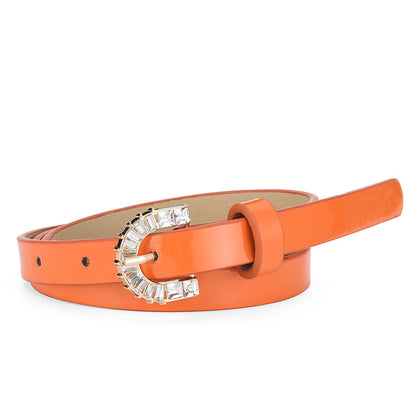 Women's Inlaid Pin Buckle Fashion Candy Color Belts