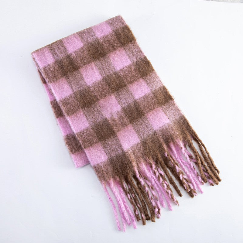 Cashmere Plush Pure Color Warm Keeping Scarfs