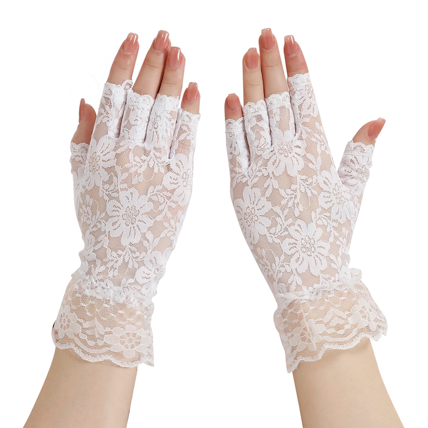 Women's Finger Wedding Sun Protection Driving Travel Gloves