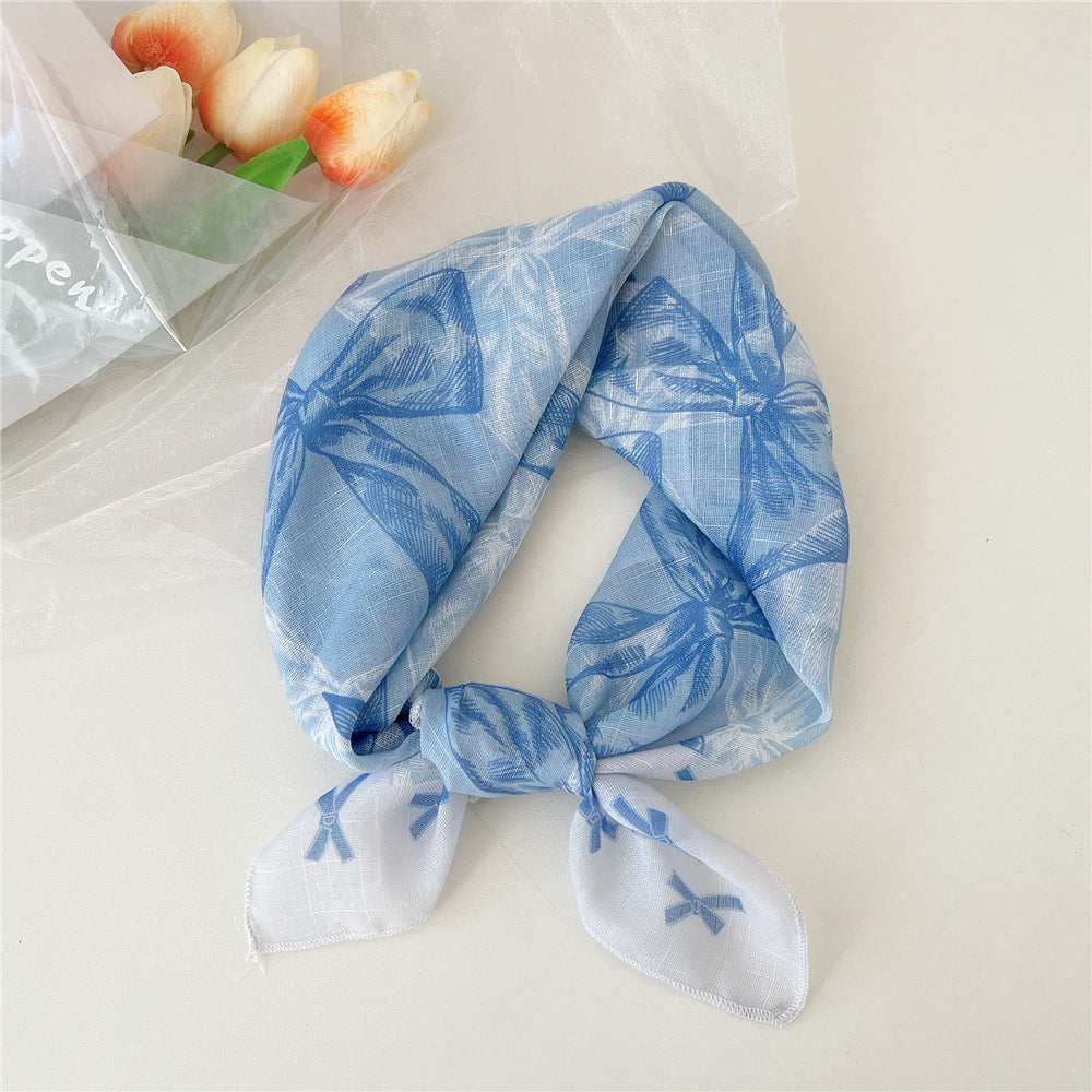 Women's Towel Silk Western Style Fashion Decorative Scarfs