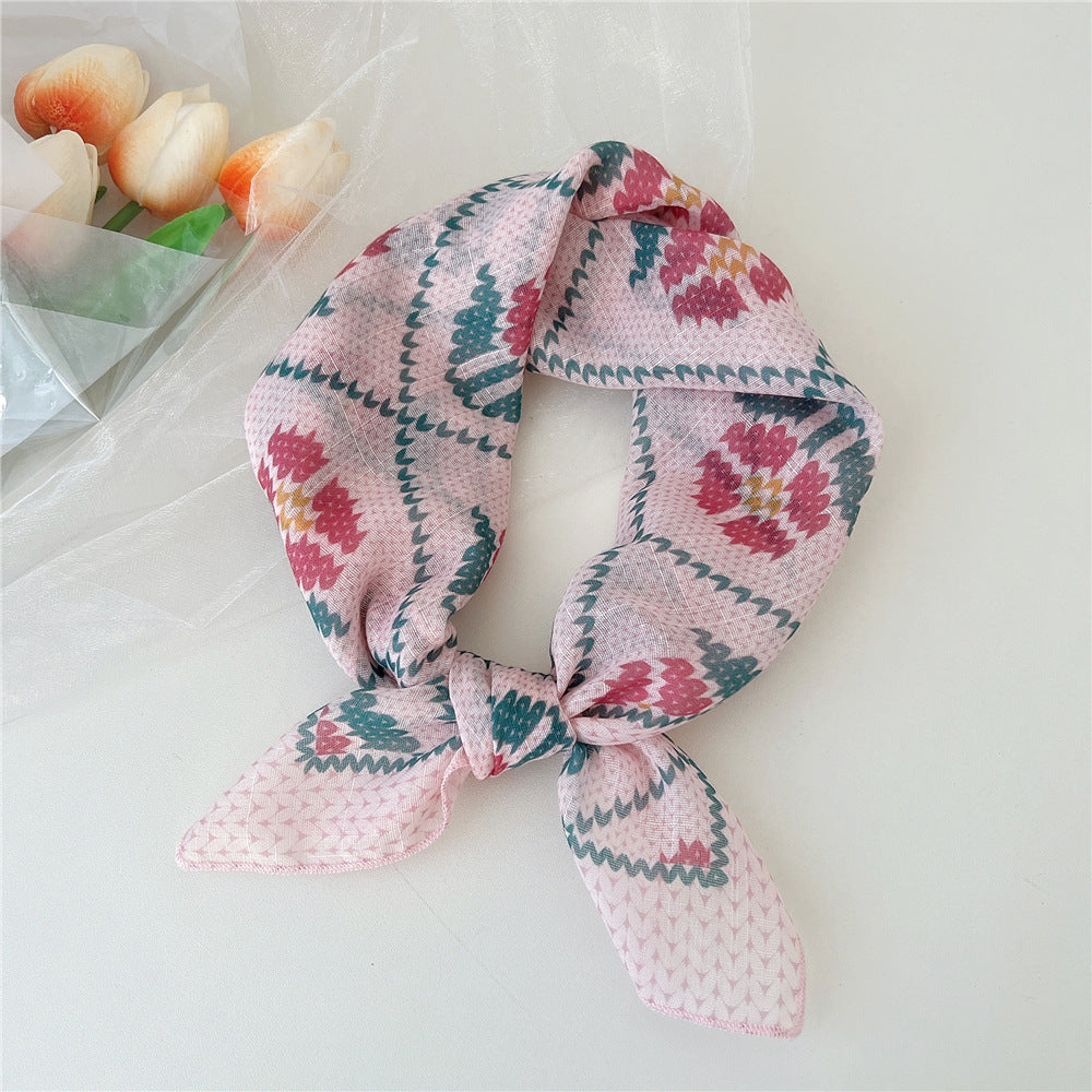 Women's Towel Silk Western Style Fashion Decorative Scarfs