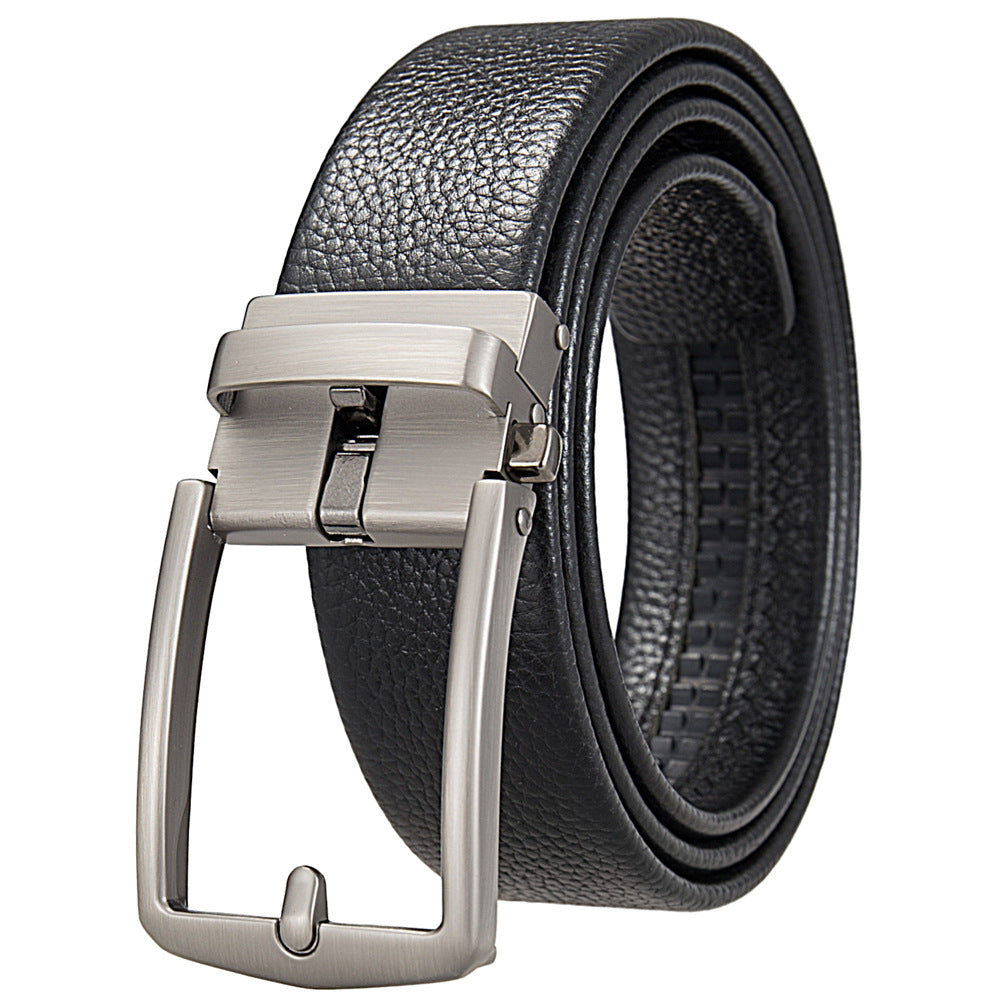 Men's Business Casual Automatic Buckle First Layer Belts