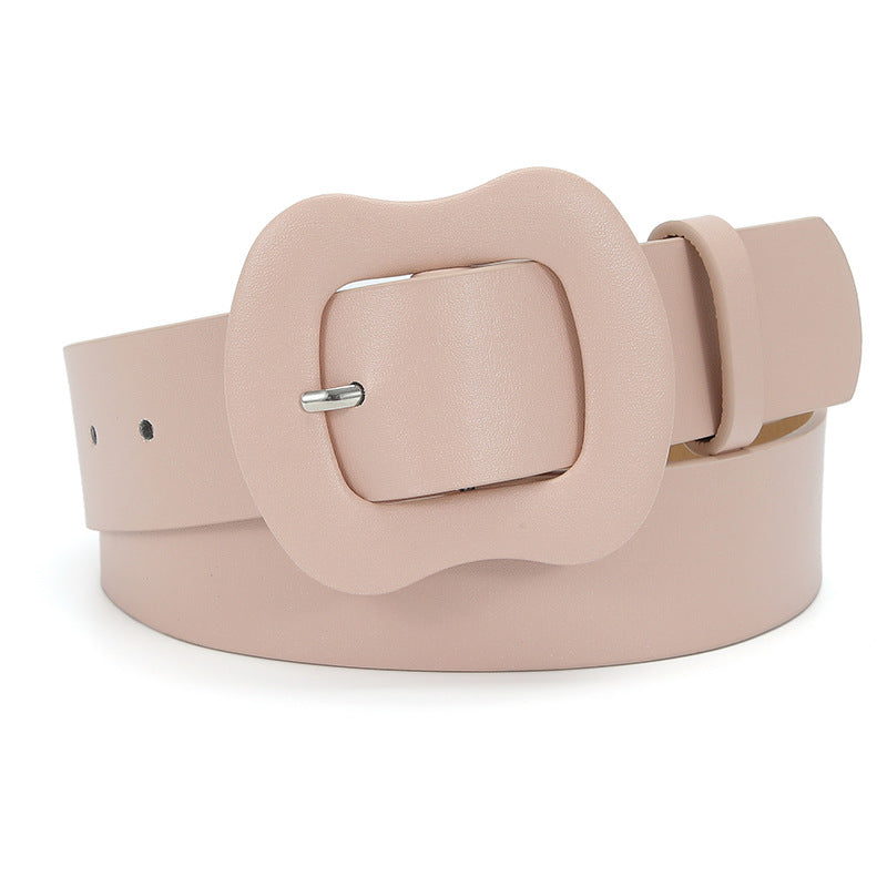 Women's Bag Buckle Fashion Solid Color Suspender Buckles Decorative Belts