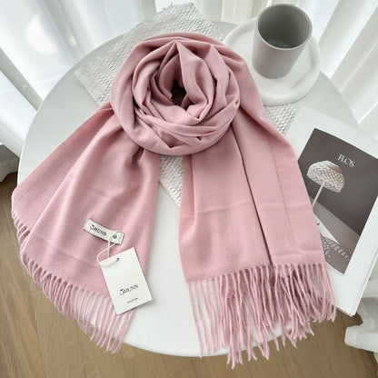 Women's Cashmere Texture Thickened Warm Korean Fashion Scarfs