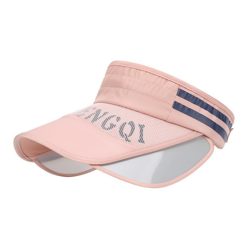 Women's Sun Protection Visor Summer Seaside Travel Retractable Hats & Caps