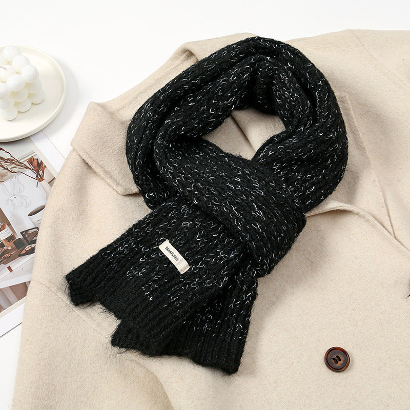 Women's Winter High-grade Versatile Fashion Patchwork Knitting Warm Neck Scarfs